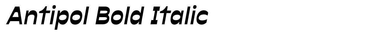 Antipol Bold Italic